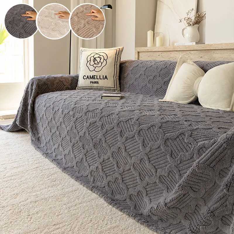 1PCAutumn and winter plush sofa towel thickened anti slip all season universal living room sofa towel C251028
