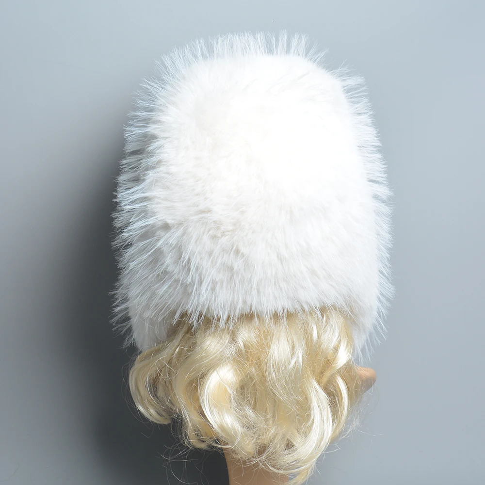 Women Bomber Hat Pilot Trooper Cap Mens Faux Fox Fur Hat Russian Ushanka Earflap Warm Caps Winter Snow Ski Faux Rabbit Fur Hats 251029