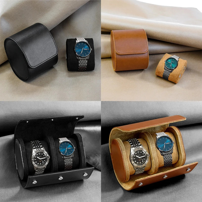 Watch Roll Travel Case 3 Watch Storage and OrganizerSecure Storage with Innovative Removable Pillows Solid Watch Organizer 251029