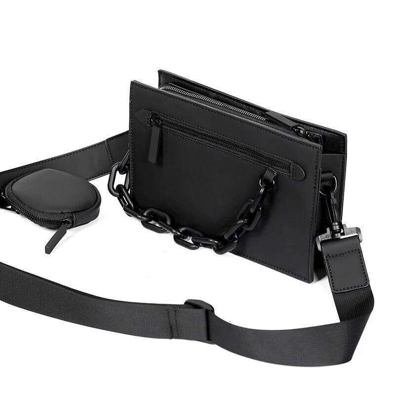 New Men's Box Casual Fashion Designer Crossbody Shoulder Men 2 IN 1 Messenger Square Envelope Hand Bag