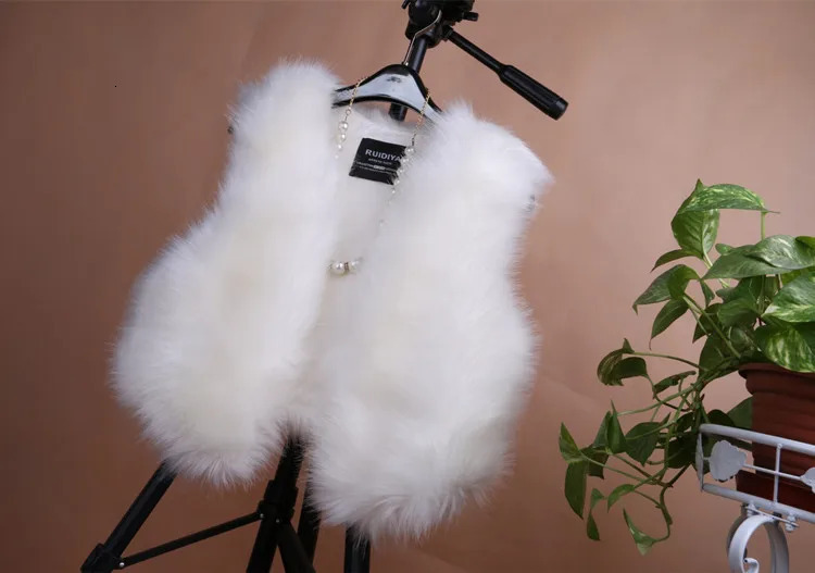 ort Womens Fur Vest Autumn Winter Faion Slim Fit Trendy Belted Plu Jaet Korean Sle VNe NoSve Commute Sle 251029