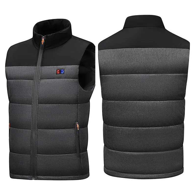 2025 New Heated Vest for Men Women Zones Electric Heating Jacket with Battery Pack USB Charging Thermal Waistcoat W251029