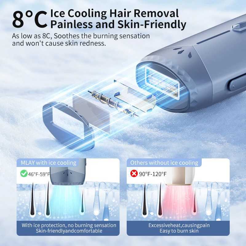 Mlay T18 ICE Cooling With Unlimited Shots Permanent IPL Laser Home Use Painless Epilator For Women Men J251117