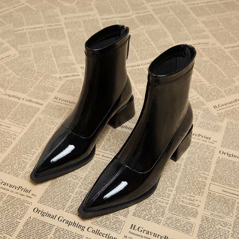 Spring Autumn Vintage Slimming Women Ankle Boots Ladies Concise Low Heel Short Botas Zapatos De Mujerr Z251029