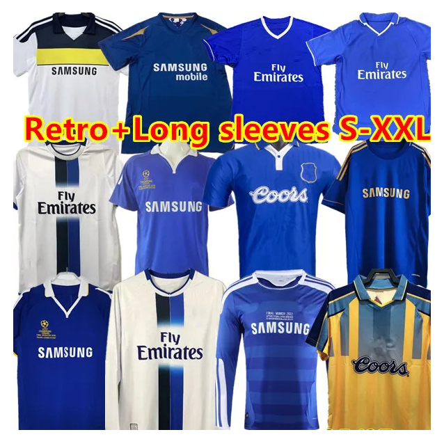 CFC 1999 Retro Soccer Jerseys Lampard Drogba Torres 01 03 08 09 Football Shirts Camiseta WISE finals 2011 12 13 89 91 95 97 99 Long sleeve Soccer Jerse