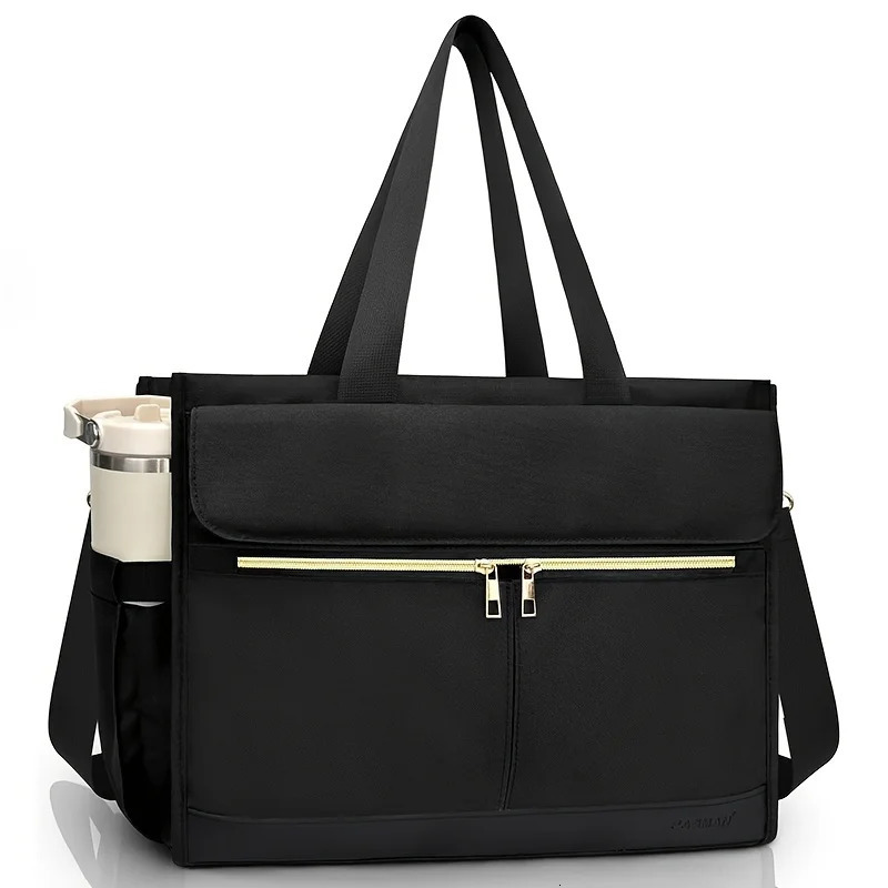 Womens Insulated Lunch Tote Bag with Shoulder Strap LeakProof Cooler Lunch Box Oxford Fabric 251029