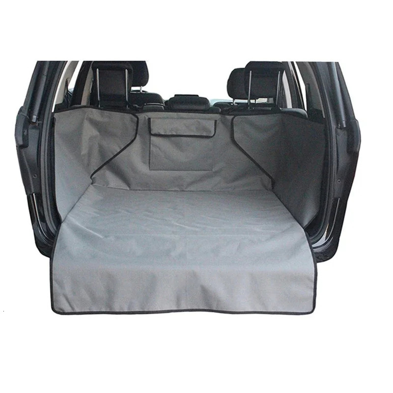 Pet Car Cover Waterproof Trunk Mat Dog Pets Cargo Liner Non Slip Car Protector Back Seat Cover Pockets for Auto Accessories 251029