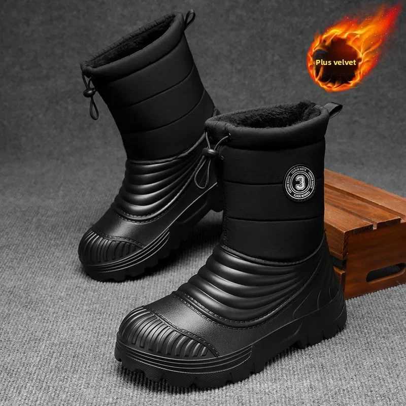Mens Snow Boots Outdoor Comfortable Fleecelined Warm Mens Outdoor Hiking Mens Shoes for Men Boots With Short Plush Men Boots Z251029