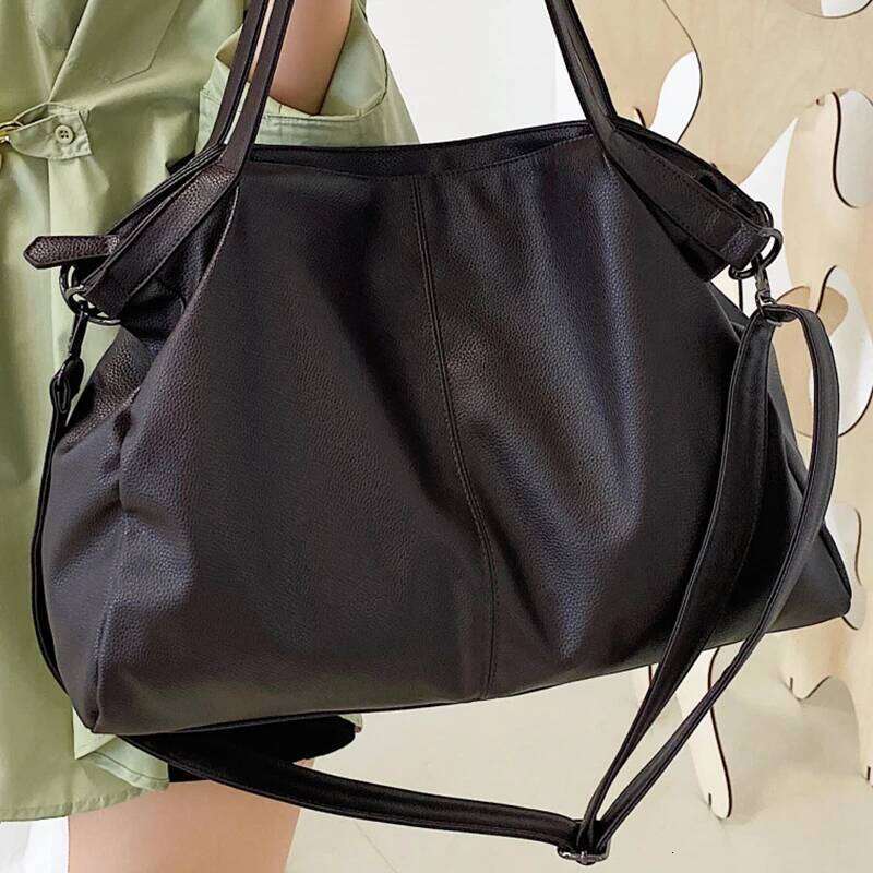 Big Coffeetote Bags For Women Large Hobo Shopper Roomy Handbag Quality Soft Leather Crossbody Ladies Travel Shoulder Bag 251029