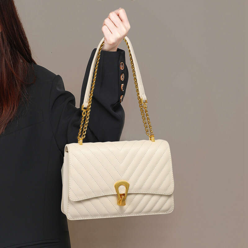 Luxury Bags Designer Autumn and Winter New Women's Cross-body Underarm High-end Leather Shoulder Chain Bag Beach Bag Handbag