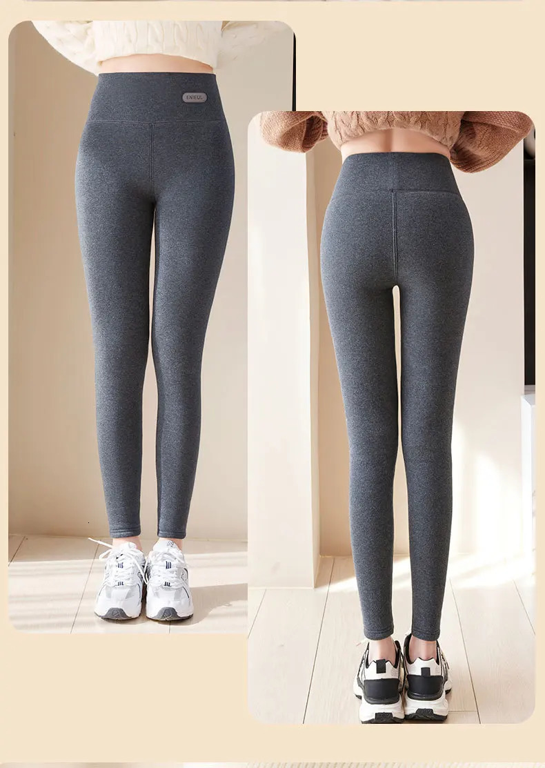 Women Winter Stretch Leggings High Waist Plush Leggings Thickened Keep Warm Leggings Woman Velvet Comfortable Thermal Leggins 251029