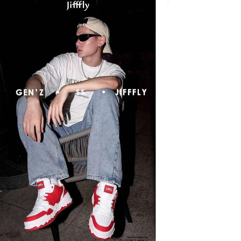 Jifffly Celebrity Style Men's Sneakers 2025 New Versatile Ins Trendy Fashion Couple Style Lightweight Sports Shoes