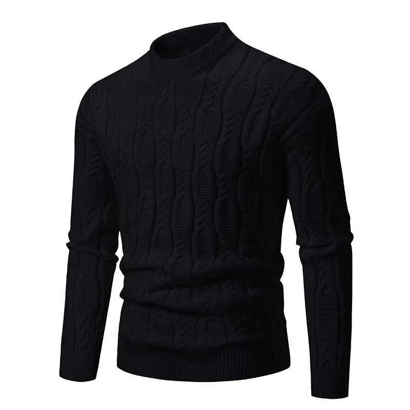 New Mens Crew Neck Sweater Soft Casual Sweaters for Men Autumn Classic Pullover Sweaters Mock Turtleneck Knitted Streetwear J251029
