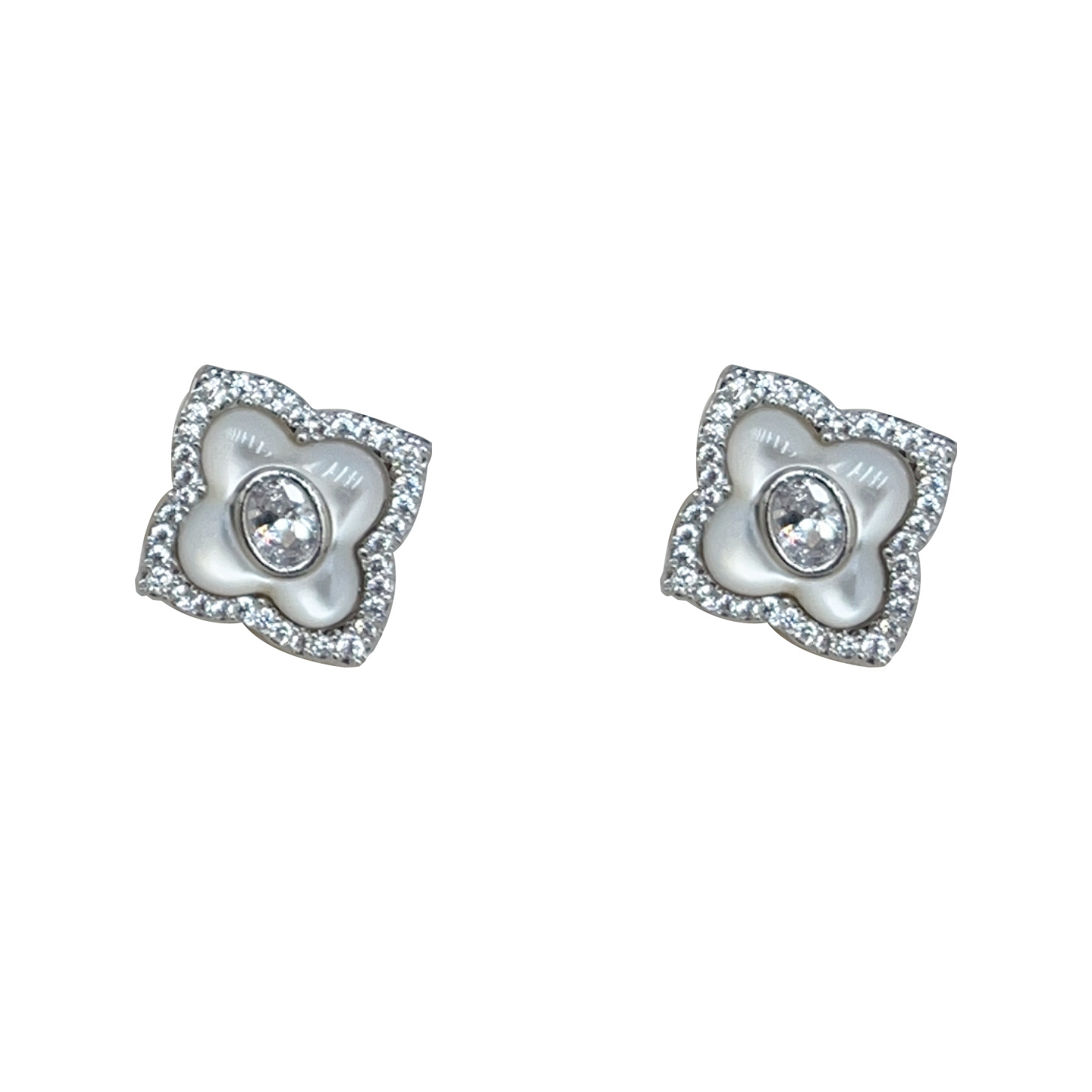 Earrings for women S925 Silver Needle Unique Light Luxury Advanced Geometric Shell Earrings free shipping birthday gift Luxury earrings diamond earrin