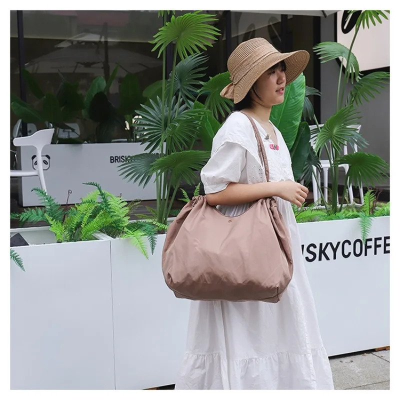 Fashion Foldable Shopping Bag Environmental Protection Large Capacity Supermarket Shopping Portable Folding Bag Out Handbag 251029