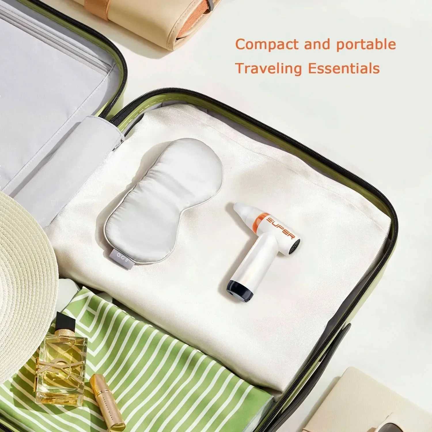 Portable Rechargeable Handheld USB Charging Blow Dryer Power Fan Mini Hair Dryer Household Appliance Dusting Outdoor Inflatable W251029