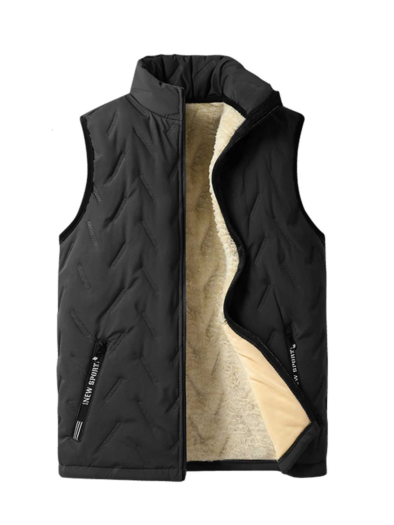 Autumn and Winter Thickened Warm Vest Autumn and Winter Style Coat Windproof and ColdProof Warm Top W251029
