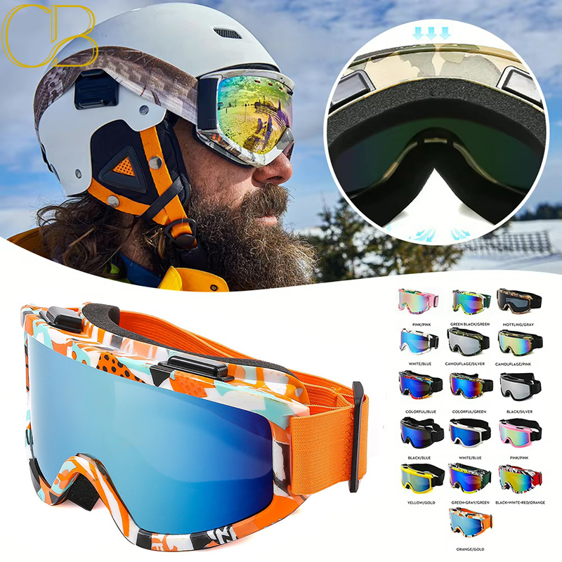 Anti Fog Ski Goggles for Men Women Snowboard Glasses with UV Protection Wide View for Winter Sports Professional Skiing Glasses Sunglasses Optical Eye