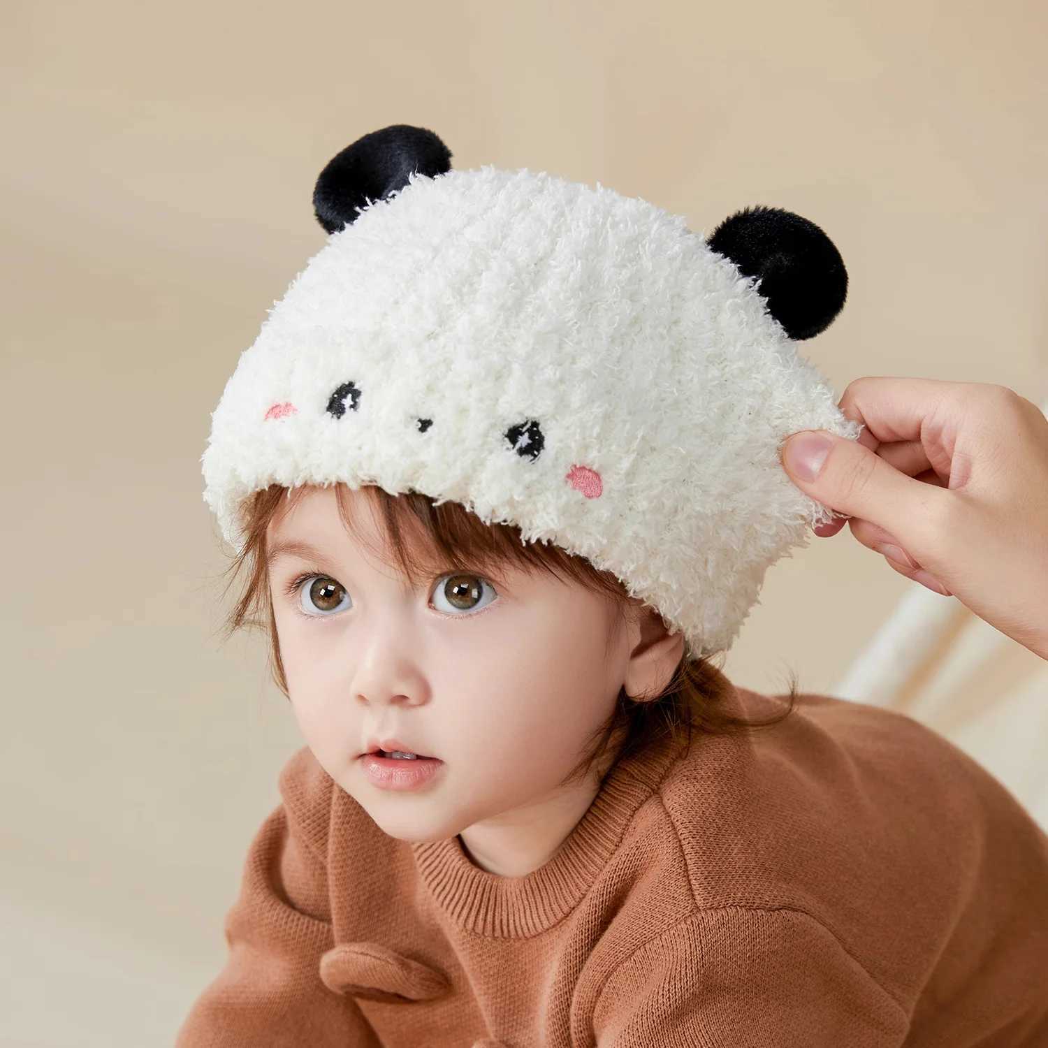 AIBEDILA Baby Hat Warm Children Winter Hat Cap Fluffy Warm Newborn Infant Hat Skinfriendly Soft Kid Hat BoysGirls 03Y251028