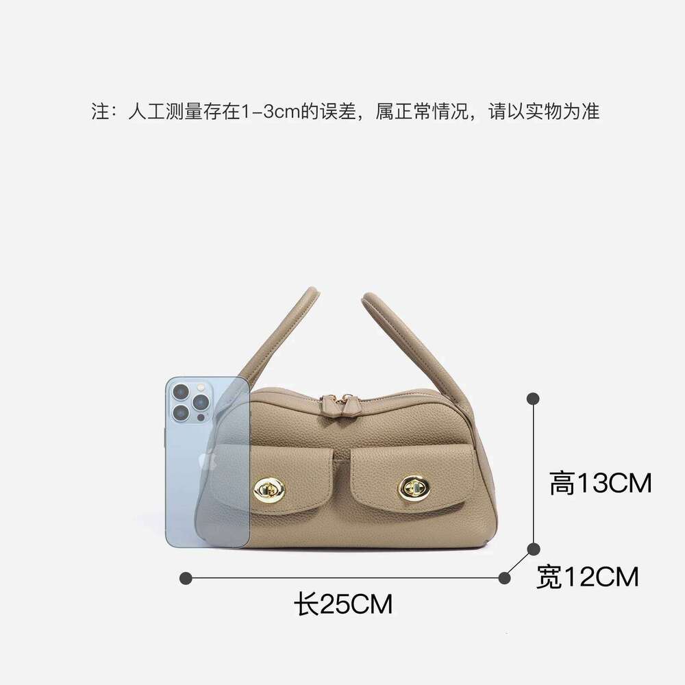 Top Layer Cowhide Women's Saddle New Niche Design High-End Vintage Handbag Fashionable Simple Underarm Shoulder Bag Suotong1029
