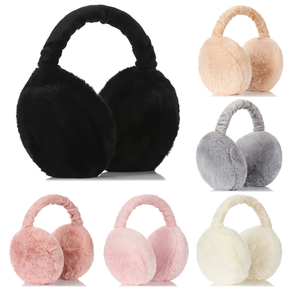 Soft Plush Ear Warmer Winter Warm Earmuffs for Women Men Fashion Solid Color Earflap Outdoor Cold Protection EarMuffs Ear Cover 251029