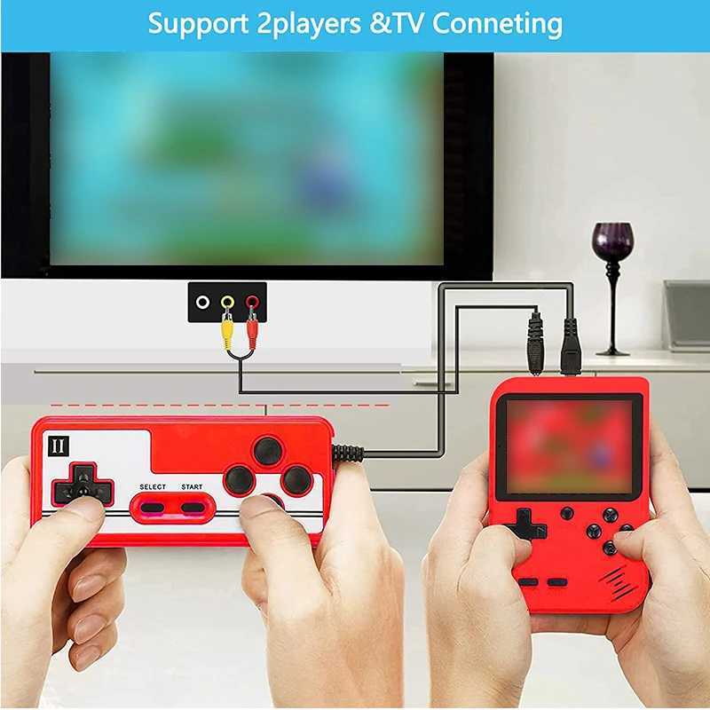 Mini Retro Handheld Game Console Builtin 400 FC Games with Portable Case 30 Inch LCD Sn Video Game Player Kids Boys Gift C251029