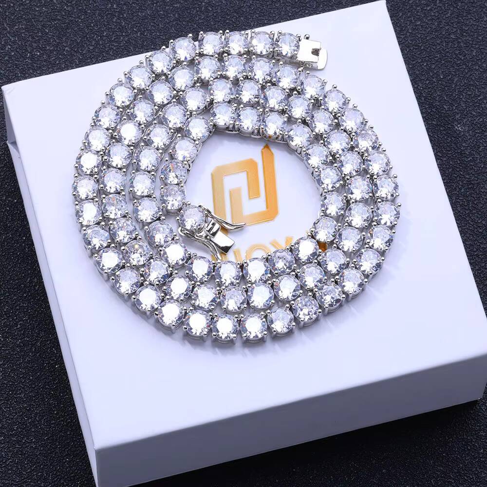 NUOYA Custom 345MM Moissanite Tennis Bracelet GRA Certificate D Color VVS 925 Sterling Silver Tennis Chain Jewelry for Women
