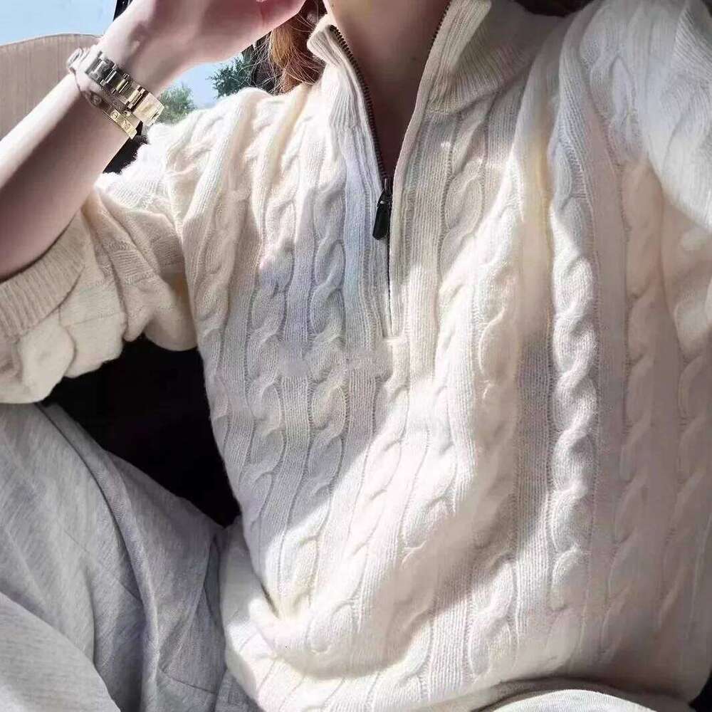 Fashionable Knitted Long Sleeve Solid Color Versatile Top Autumn Hot Sale Of The Season Elegant Quality Thick Winter Style Women Designer Sweater Wome
