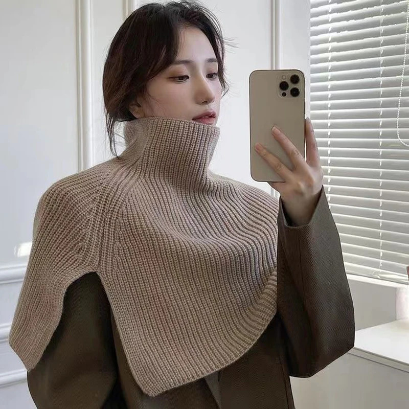 Autumn And Winter Fashionable Irregular Scarf For Women Highend Outer Pullover Scarf Versatile Coldproof And Warm Shawl 251029