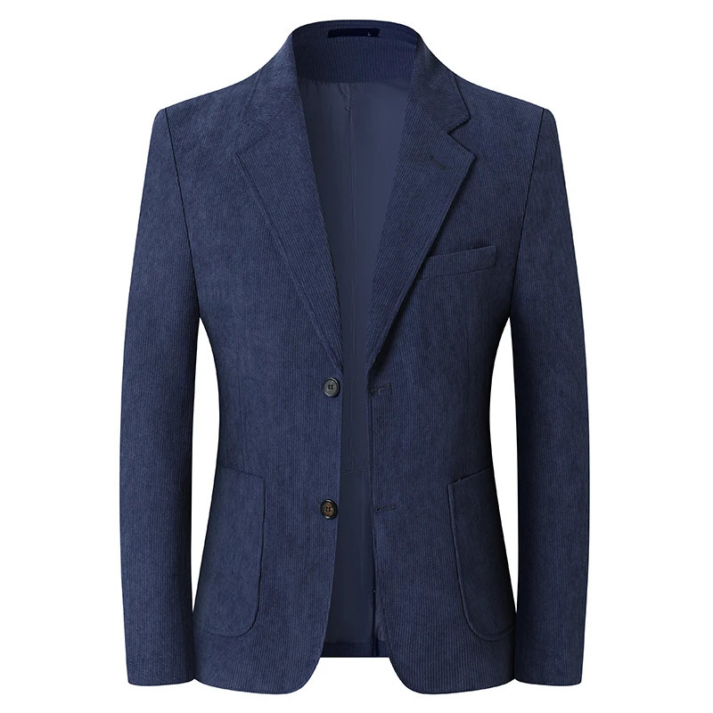 Blazer Hombre Highquality Mens Fashionable Corduroy Jacket Business Casual Social Banquet Formal Suit Plus Size Blaze 251028