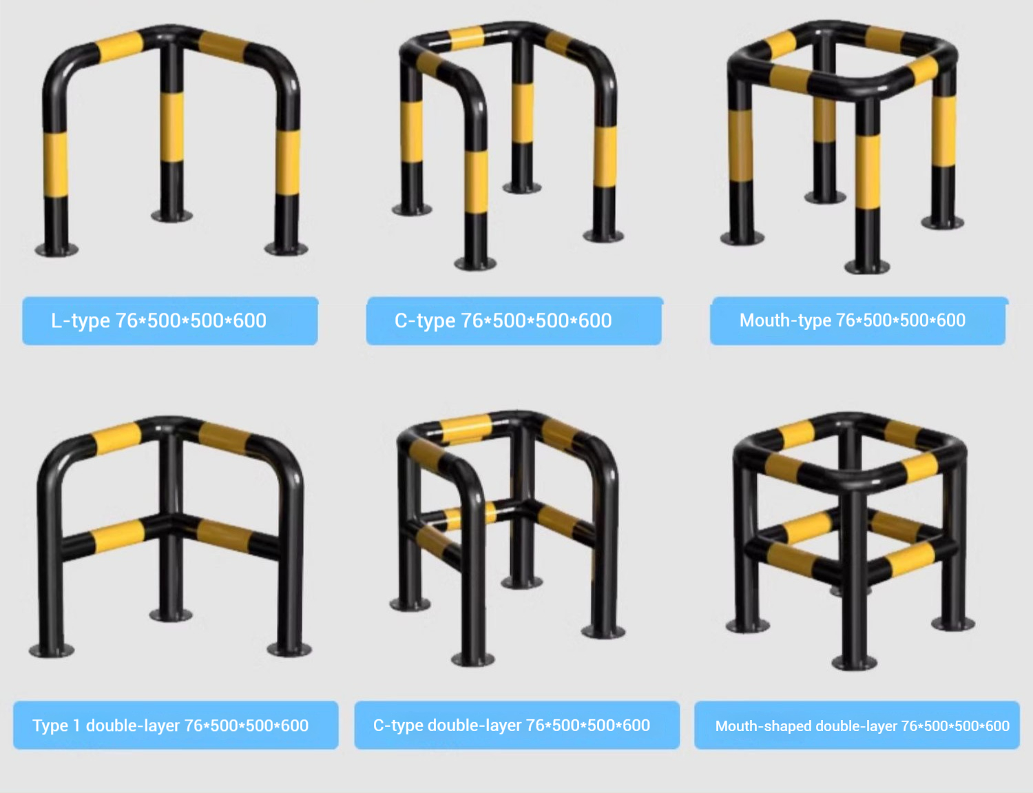 U-Shaped Crash Barrier M-Type Steel Pipe Reinforced Vehicle Barrier