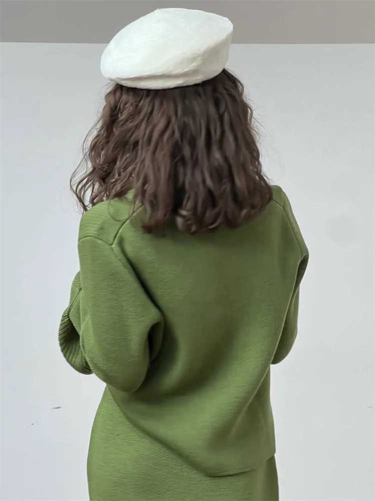 Tossy Female Knit Sweater Cardigan Coat Ribbed Patchwork Loose Long Sleeve Solid Autumn 2025 Sweater Womens Knitwear CardiganT251028