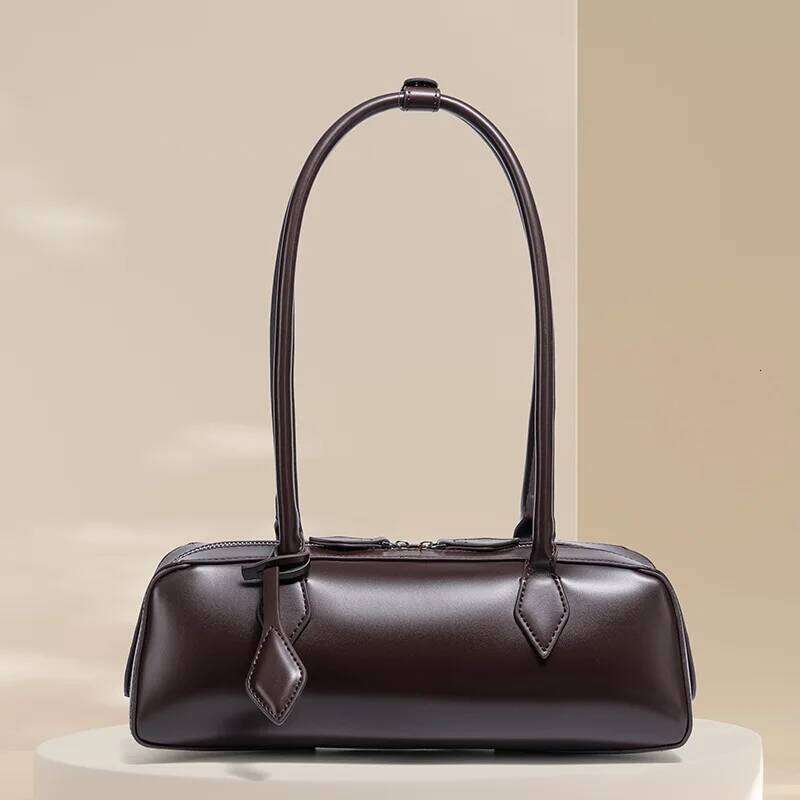 Designer Bags Women Baguette Design Korean Style Cow Leather Shoulder Ladies Large Capacity Cowhide Underarm Bag Hot Selling