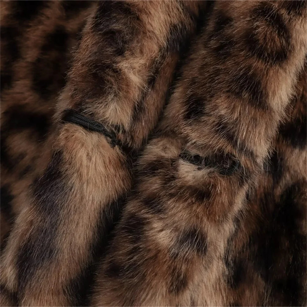 womens coat jacket long sleeved lapel animal print with pockets autumn coat jacket 251029