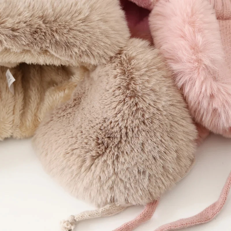 Autumn And Winter Lei Feng Hat For Women Fashion Trapper Earflap Ski Cap Female Thick Warm Beanie Hat Fur Pompom Russain Hats 251029