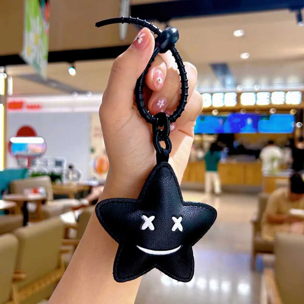 Cat Leather Keychain Pig Christmas Tree Cartoon Leather Pendant PU Leather Pendant Car Key Pendant Bag PendantW251029