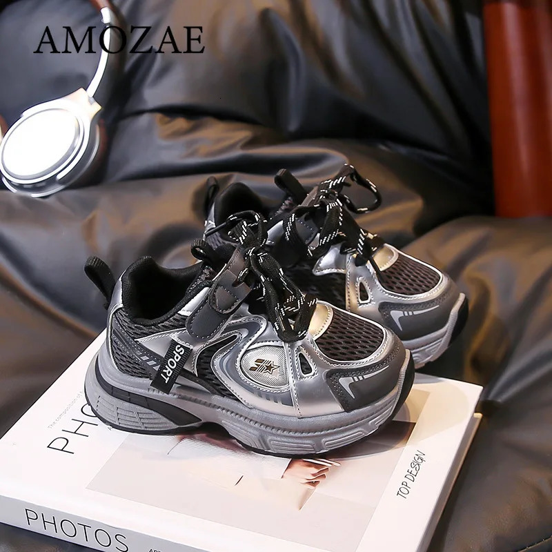 Children Casual Kids Sneakers for Boys and Girls Mesh Breathable Sports Tenis Versatile Running Shoes H260130