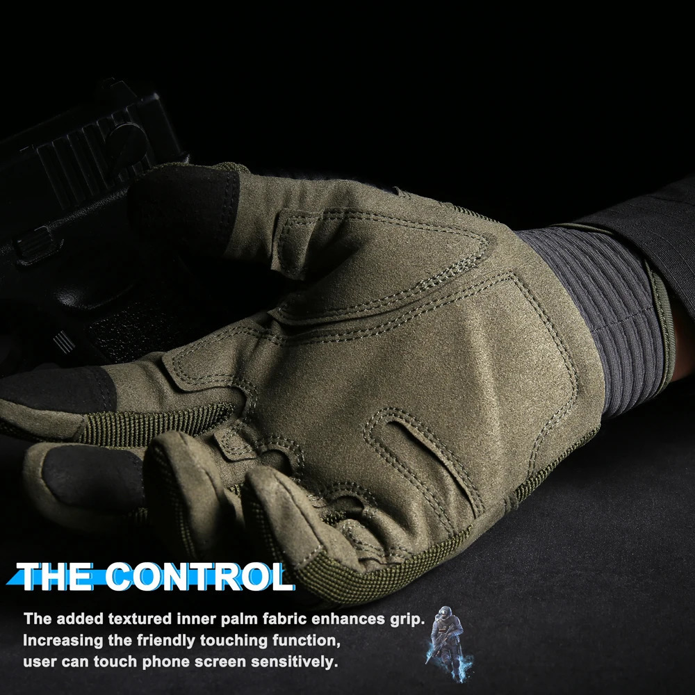 Touch Screen Tactical Gloves Outdoor Sport Paintball Hunting Airsoft Combat Cycling AntiSkid Work Protection Full Finger Glove 251013
