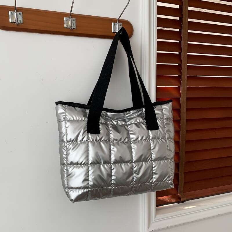 Designer bag Bright Color Trendy Fashion Large Capacity Cotton Tote Women's Winter Casual Versatile Underarm Shoulder Bag