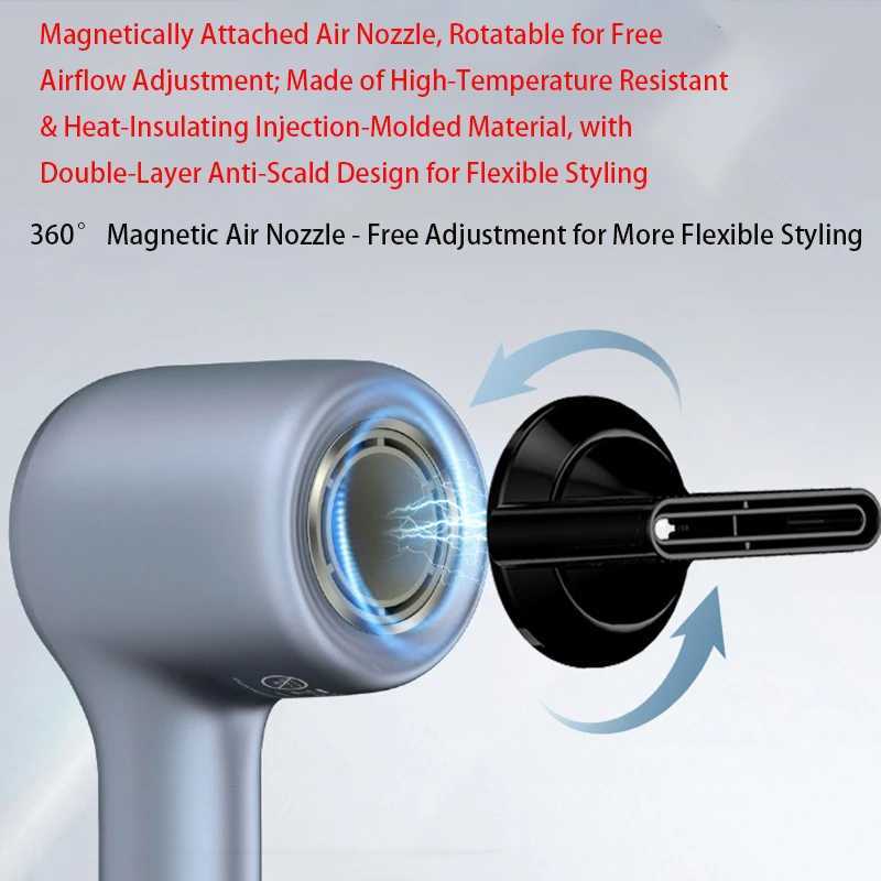 new style Negative Ion Hair Dryer 10000RPM Rotation Speed BladeFree 21 Meters Per Second Strong Airflow Hair Styling Tool L251029