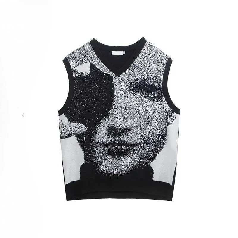 Autumnr and Winter Sleeveless Waistcoat High Quality Sweaters Male Korean Fashion Harajuku Top Streetwear Y2k Mens Knitted Vest J251029
