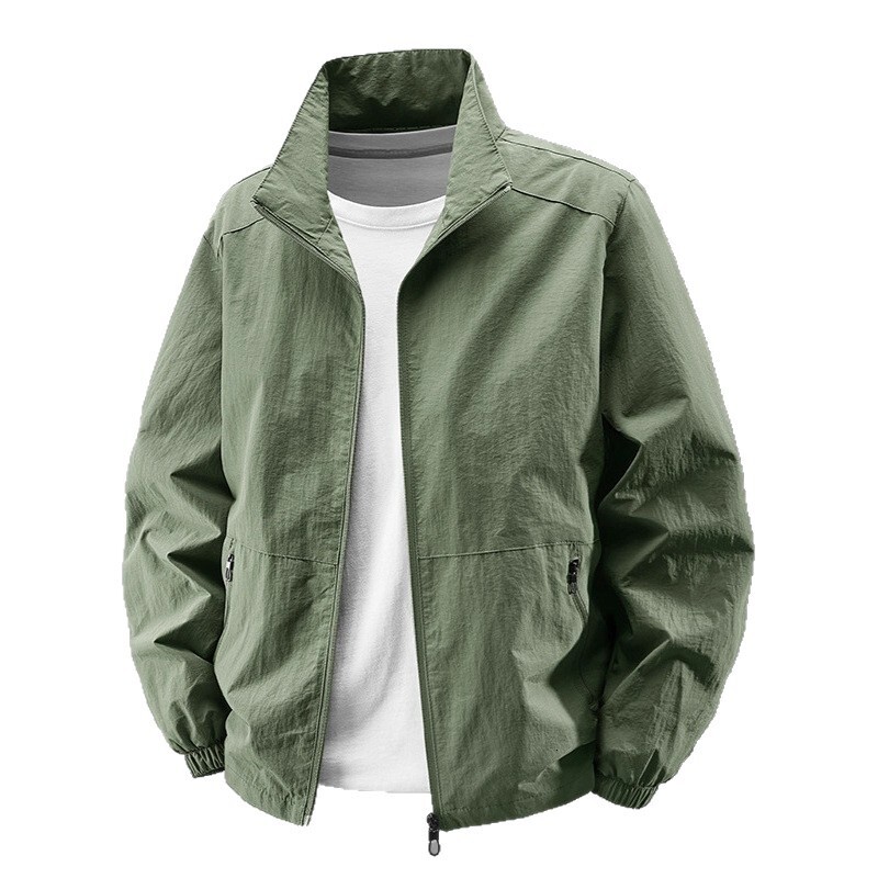 New Men's Spring Designer Jacket And Autumn Outdoor Jacket Casual Jacket Men's Sports Top Stand Collar Quick-dry Thin Men's Clothing
