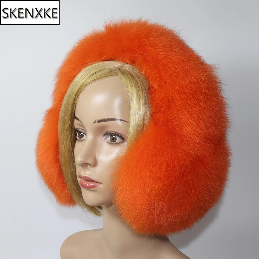 Real Fox Fur Earmuffs For Winter Women Warm Natural Raccoon Fur Earmuffs Girls Ear Warmer Genuine Fur Scarves Plush Ear Muff 251029