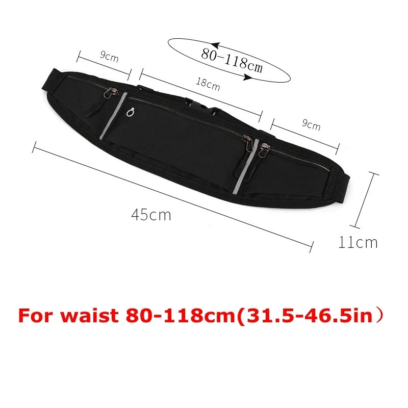 Running Waist Bag Sports Belt Pouch Mobile Phone Case Men Women Antitheft Pocket Gym SportsBags Cycling Running Belt Waist Pack 251021