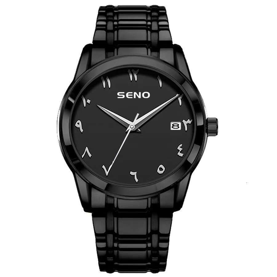 New Business High-end Arabic Steel Band Quartz Men's Watch