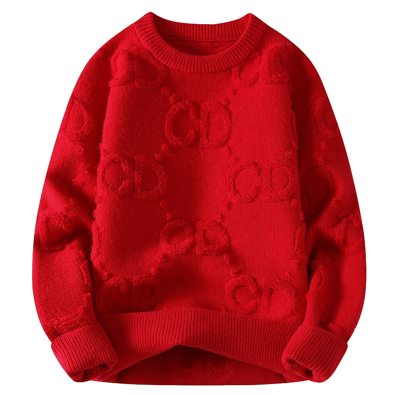 Designer Men's Sweaters New Winter Thick Warm Cashmere Sweater Mens High end Luxury Mens Christmas Parachute Korean Harajuku Mens Pulling Sweater