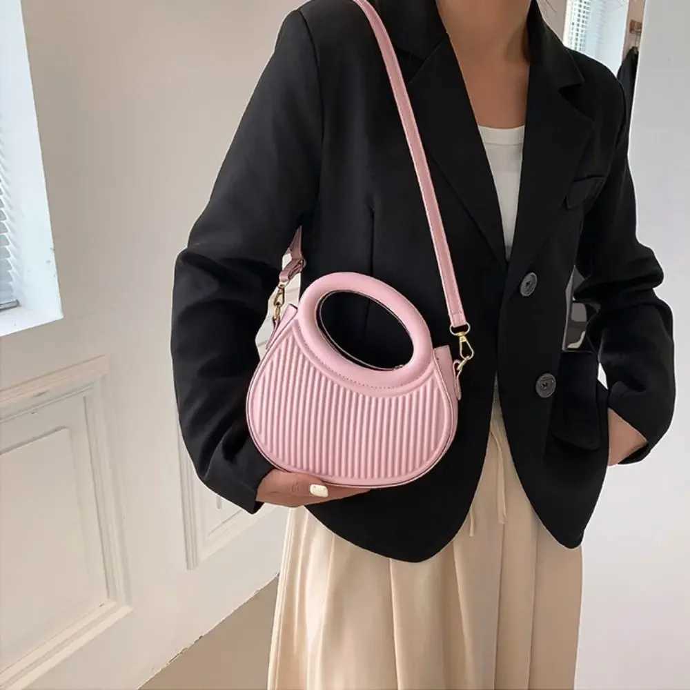 Fi Wen Shoder Bag Armpit Bag Design Underarm Bag Pleated Saddle Bag Solid Color Messenger Bag Purse Handbags1 D251029
