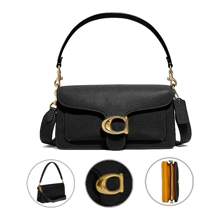 Designer bag Tabby 26 shoulder bag women's crossbody bag fashionable luxury handbag leather baguette bag men's crossbody bag high-quality hardware accessories