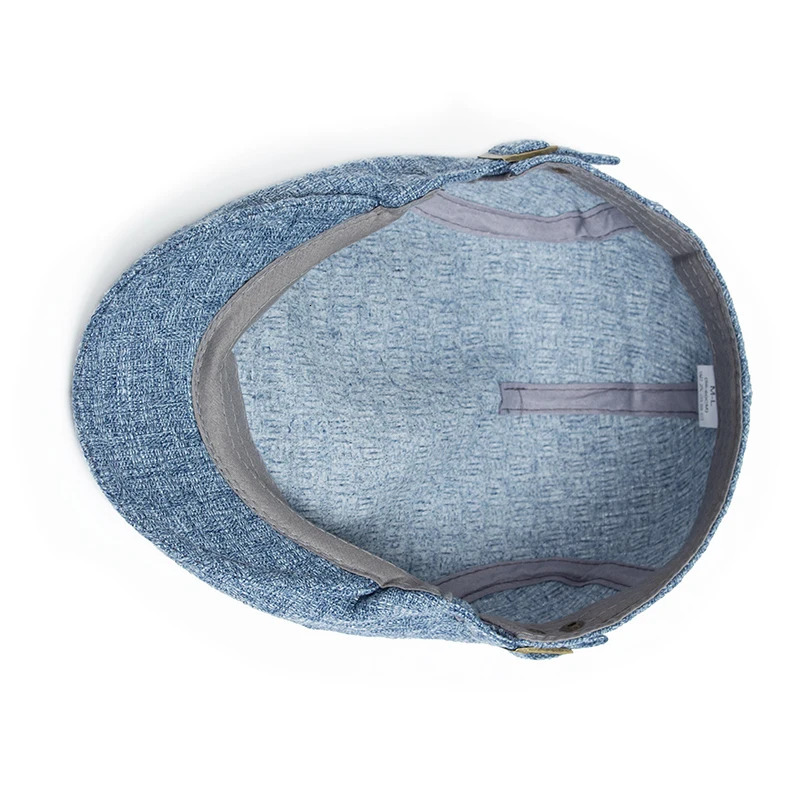 Summer Thin Double Breasted Beret Fashion Men Vintage Visor Flat Cap Women Hat Berets For Casual Unisex Boina 251013