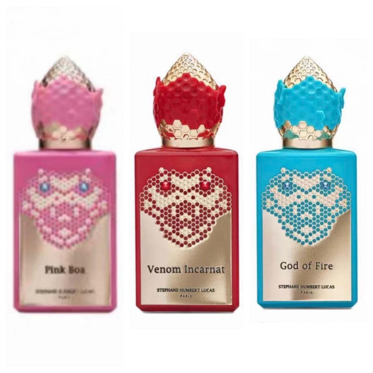 Stephane Humbert Lucas Perfume 50ml La Collection Serpent Venom Incarnat Pink Boa God of Fire Fragrances Quality Eau De Parfum Good Smell Cologne Spary Fast ship